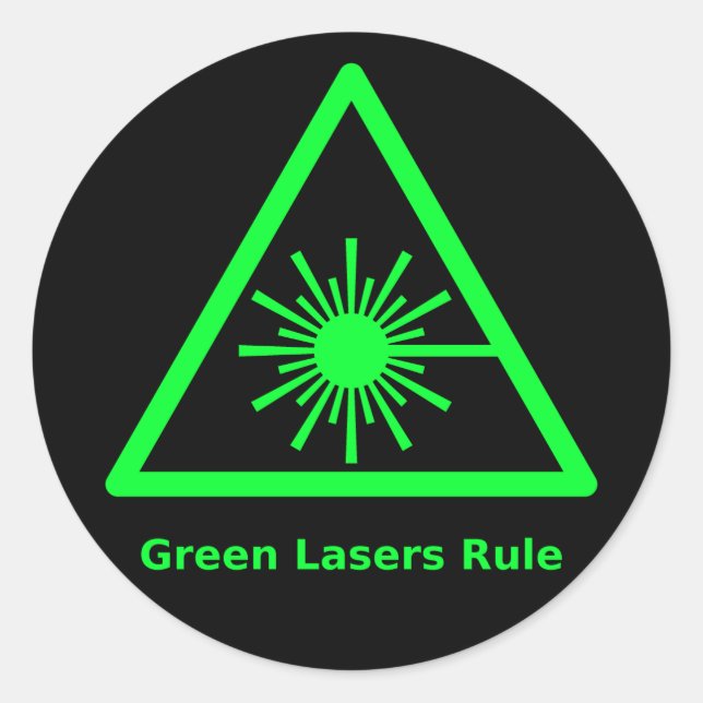 Green Laser Sticker (Vorderseite)