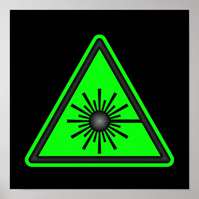 Green Laser Symbol Poster (Vorne)