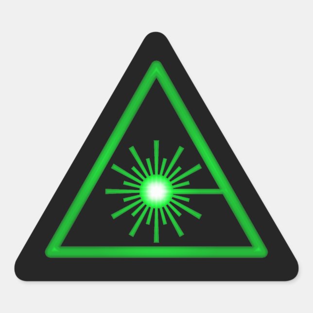 Green Laser Symbol Sticker (Vorderseite)