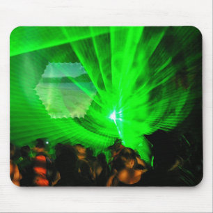 Green Lasers Night Mousepad