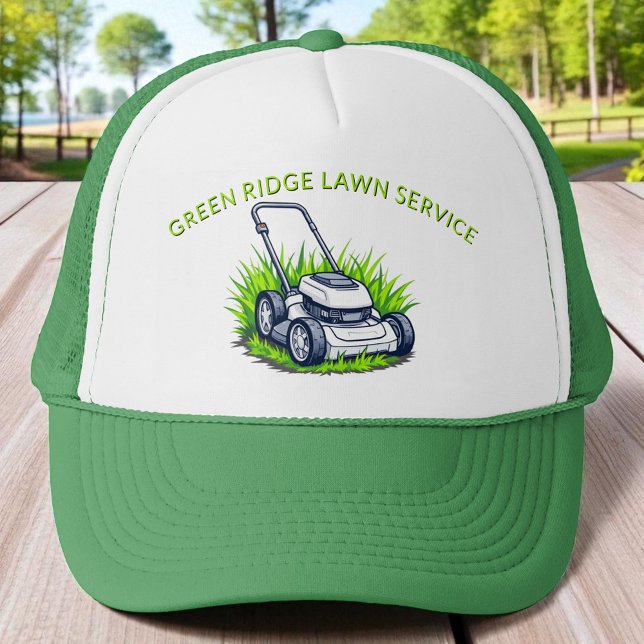 Green Lawn Care and Service Professional Truckerkappe (Von Creator hochgeladen)