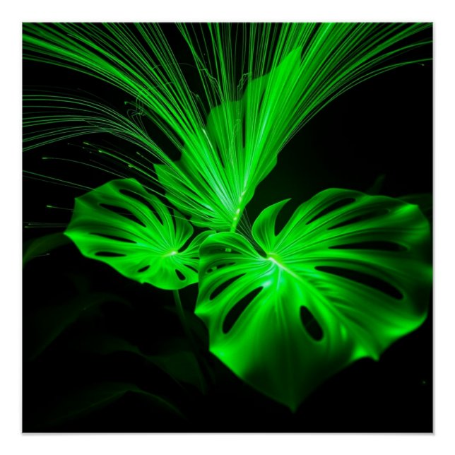 green leaf art poster (Vorderseite)