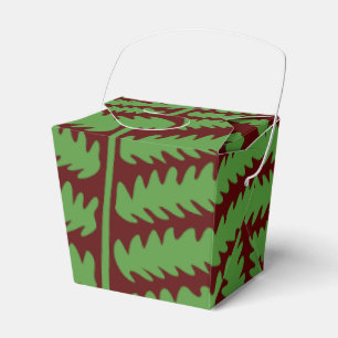 Green Leaf Brown Take Out Gevor Box Geschenkschachtel