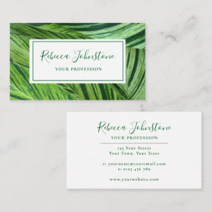 Green Leaf Classic Business Card Visitenkarte