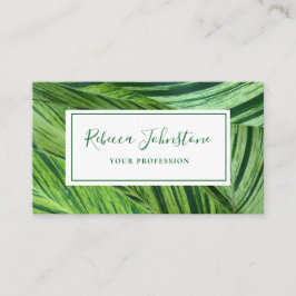Green Leaf Classic Business Card Visitenkarte
