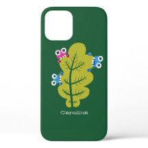 Green Leaf gegessen Niedlichen Cartoon Bugs Name