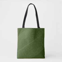 Green Leaf Grid Illustration Tote Bag