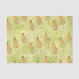 Green Leaf Muster 9 Seidenpapier