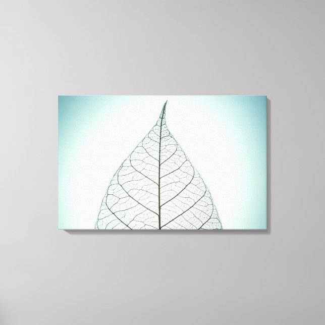 Green Leaf Skeleton Leinwanddruck (Vorderseite)