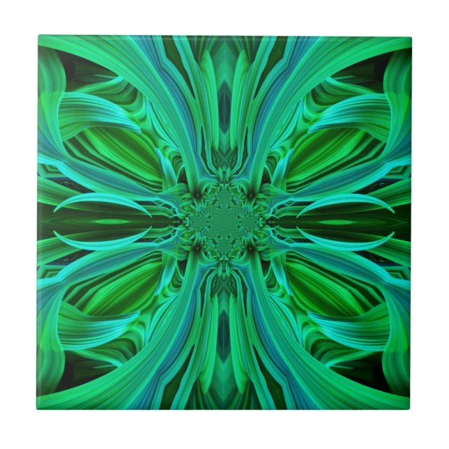 Green Leaf Tile Fliese (Vorderseite)