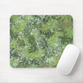 Green Leaf Trees With Blue Sky Peaking Through Art Mousepad