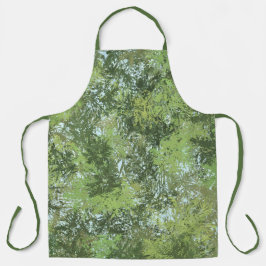 Green Leaf Trees With Blue Sky Peaking Through Art Schürze