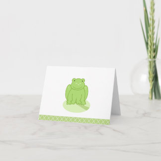 Green Leap Frog - individuelle Note Card Karte