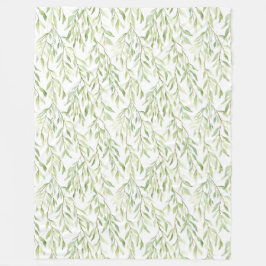 Green Leaves Fleecedecke