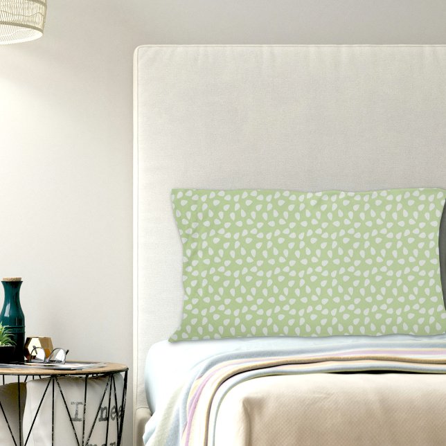 Green Leaves Pattern Pillowcase Kissenbezug (Von Creator hochgeladen)