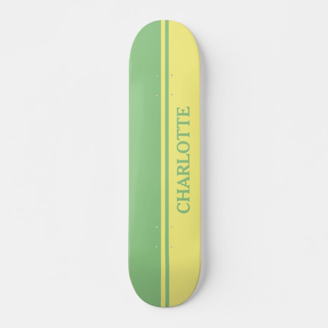 Green & Lemon Skateboard (Vorne)