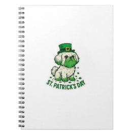 Green Leprechaun Shih Tzu St.Patrick's Day Notizblock