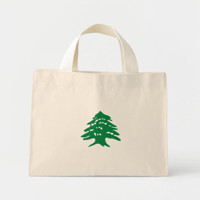 Green Libanon Cedar Mini Stoffbeutel (Vorne)