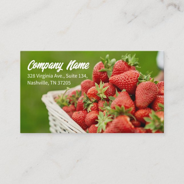 Green Lifestyle Healthy Life Business Card Visitenkarte (Vorderseite)