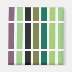 Green Lila Black Hues Magnet