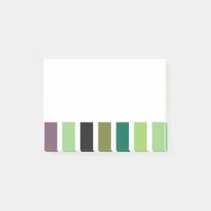 Green Lila Black Hues Post-it Klebezettel