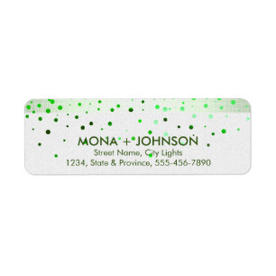 Green Linen Glitzer Sparkle Confetti Dots Modern