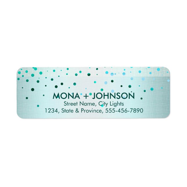 Green Linen Glitzer Sparkle Confetti Dots Modern (Vorne)
