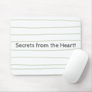 Green Lines Secrets Heart Mouse Pad! Mousepad