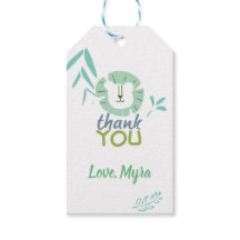 Green Lion Gift Tag