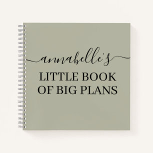 Green Little Book of Big Plans Notebook Notizbuch