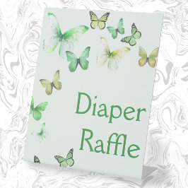 Green Little Butterfly Baby Duschdusche Windelwann Sockelschild