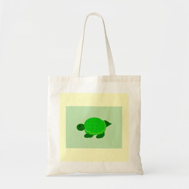 Green Little Turtle Tragetasche (Vorne)