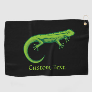 Green Lizard Golf Towel Golfhandtuch