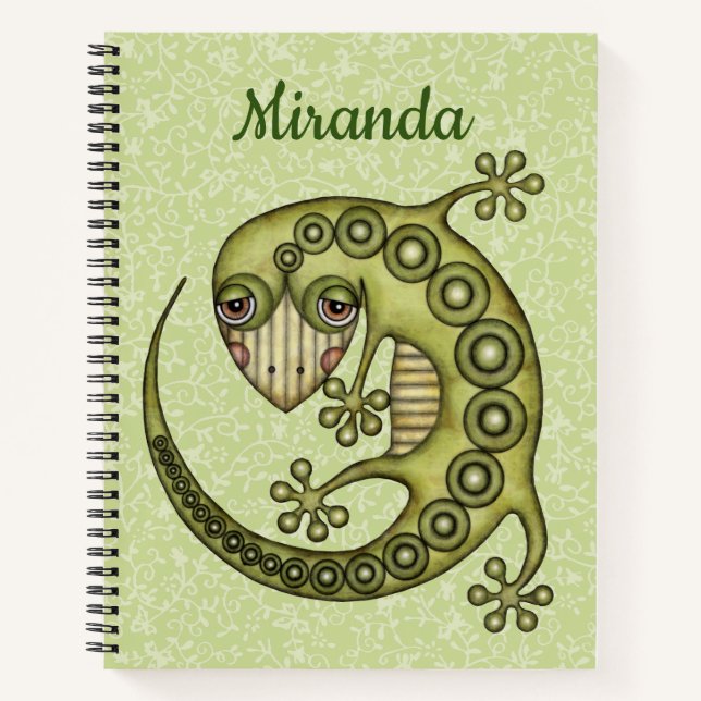 Green Lizard Notizbuch (Vorderseite)