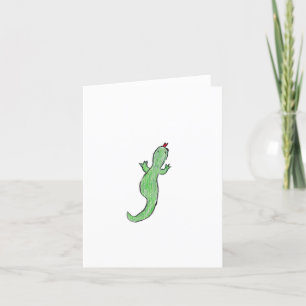 Green Lizzard Dankeskarte