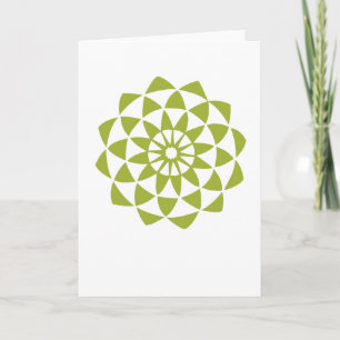 Green Lotus Blume Karte