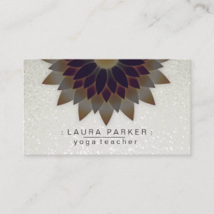 Green Lotus Blume Yoga Master Meditation Holistisc Visitenkarte