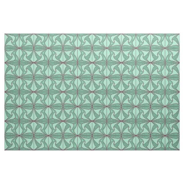Green Lotus Stoff (Fat Quarter (45,7 x 55,9 cm))