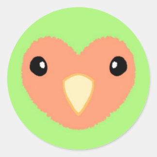 Green Lovebird Niedlich Sticker