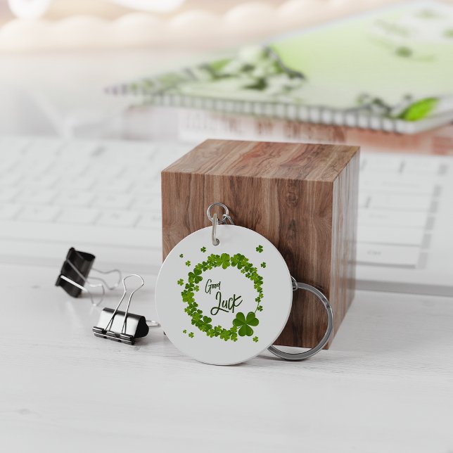 Green Lucky Clover Kranz Schlüsselanhänger (Von Creator hochgeladen)