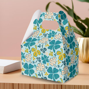 Green Lucky Kleeblatts Clover St Patrick`s Day Geschenkschachtel