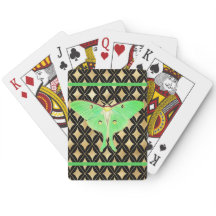 Green Luna Moth Playing Cards