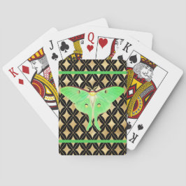 Green Luna Moth Playing Cards Spielkarten