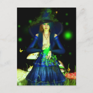 Green Magick Postcard Postkarte