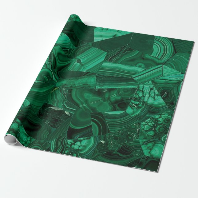 Green Malachite Geschenkpapier (Ungerollt)