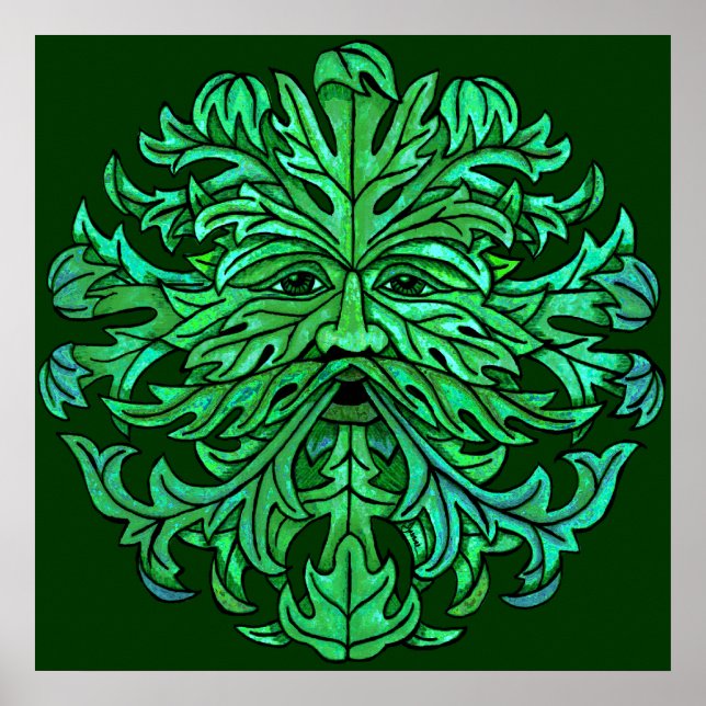 Green Man Blize Poster (Vorne)