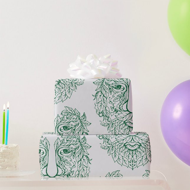 Green Man Geschenkpapier (Von Creator hochgeladen)