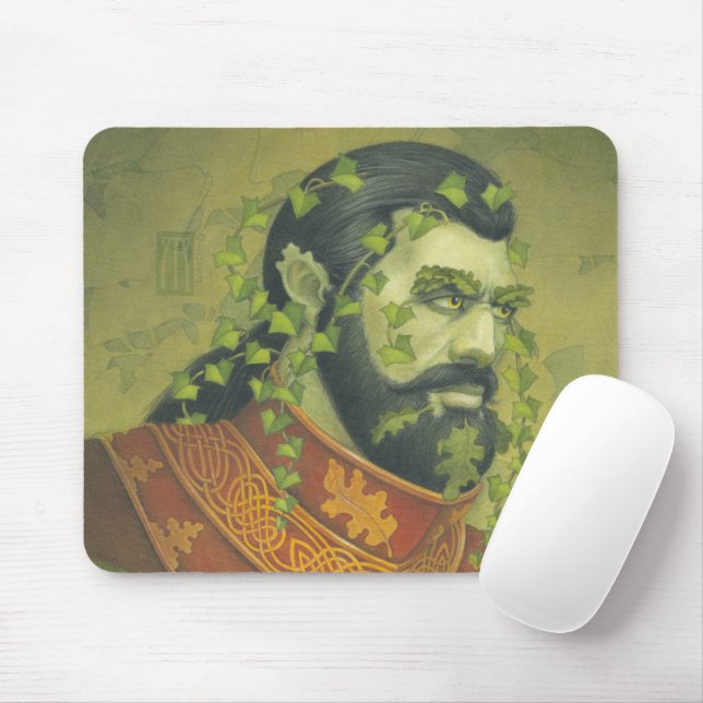 Green Man Kight Mousepad (Mit Mouse)
