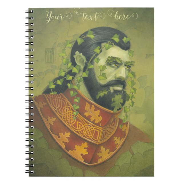 Green Man Knight Notizblock (Vorderseite)
