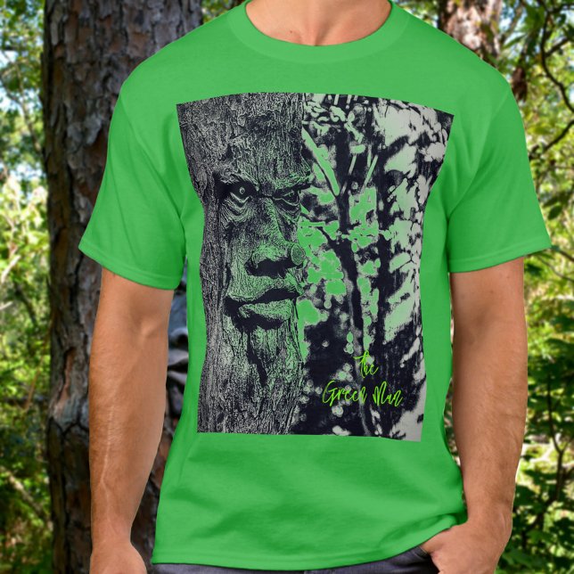 Green Man Pagan Myth Celtic Stylish T-Shirt (Von Creator hochgeladen)